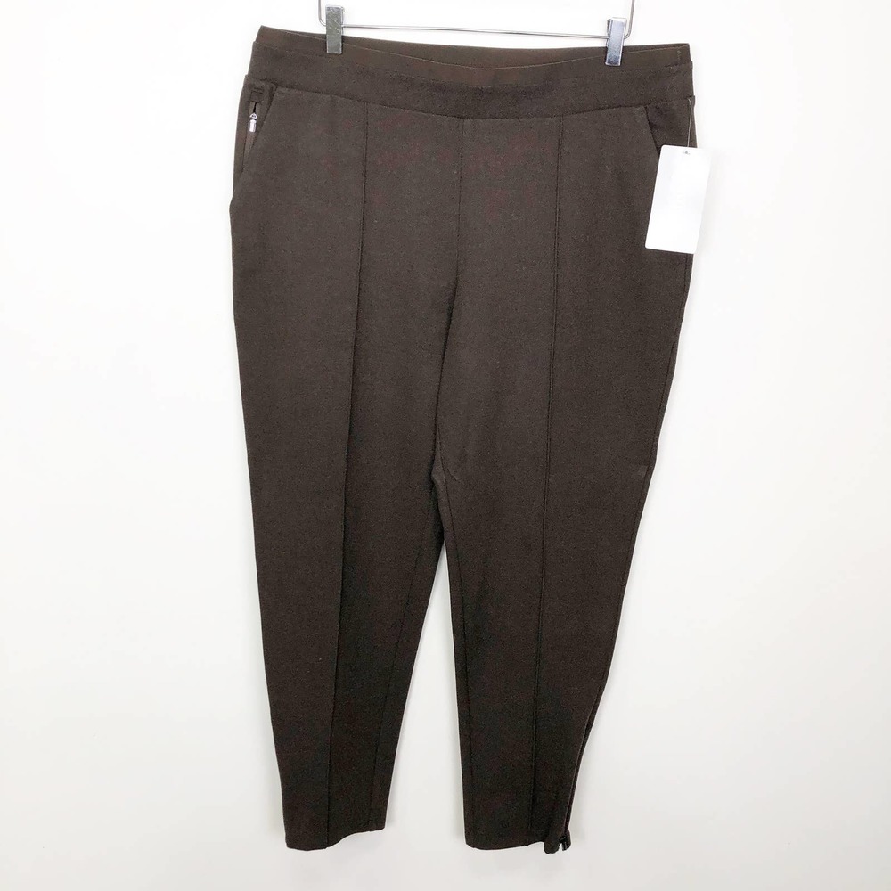 NWT Athleta Venice Heathered Pintuck Pant XL